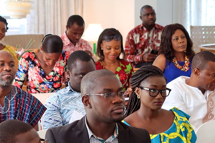Danida Alumni Network Ghana meeting at the Danish Embassy in Accra 28. January 2017. Photo: Danish Embassy, Accra