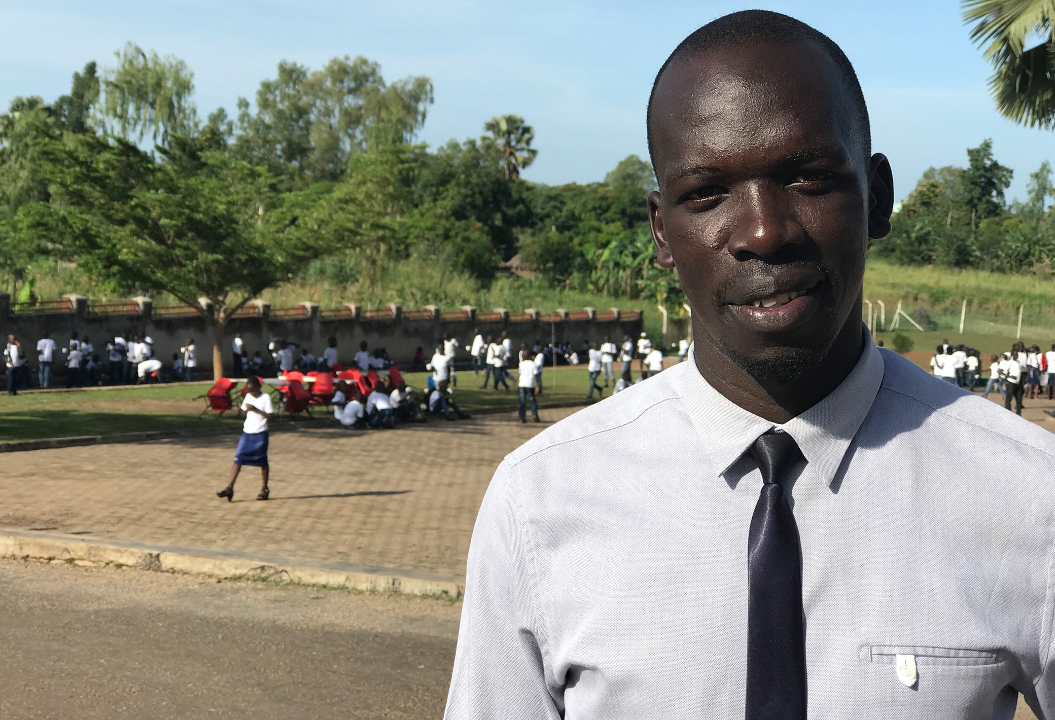Mr Samuel Woko, Principal at Ludia Nursery and Primary School, Gulu. Photo: Vibeke Quaade