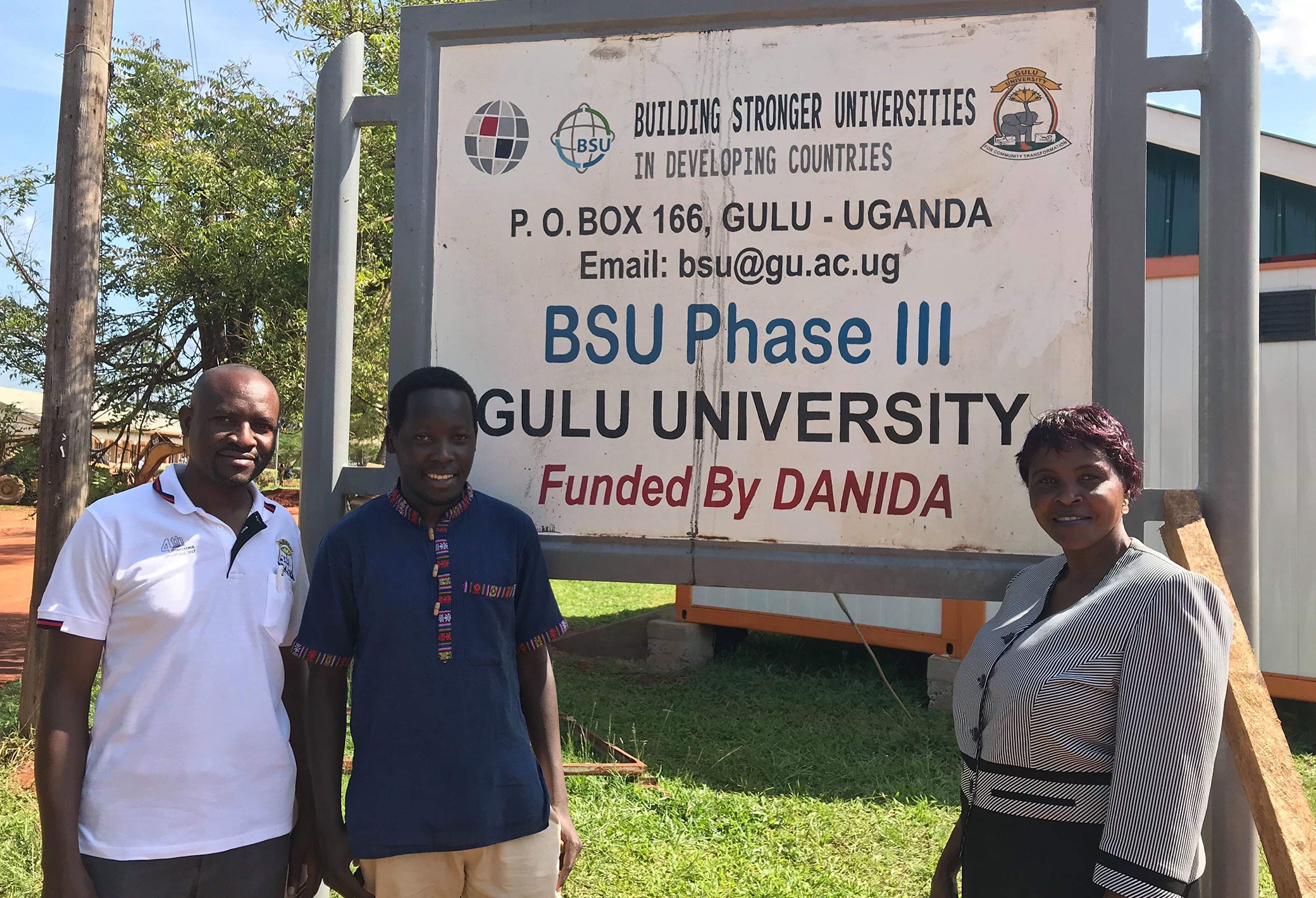 Ms Agatha Alidri, Peter Okwoko and Benedict Oyo, Gulu University