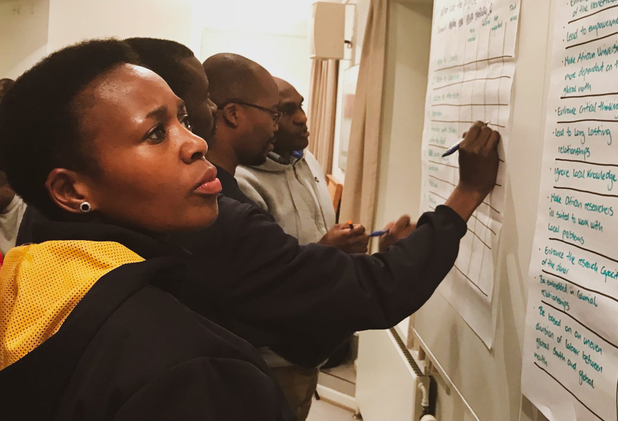 45 African Danida fellows attended a workshop on 5 November 2018 at Danida Fellowship Centre to discuss the opportunities and challenges for Danida fellows including notions of empowerment and the purpose of going to Denmark. Photo: Vibeke Quaade 